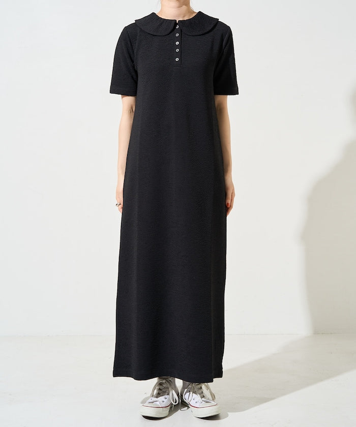 FREAK'S STORE 限定 皺褶Polo領短袖洋裝
