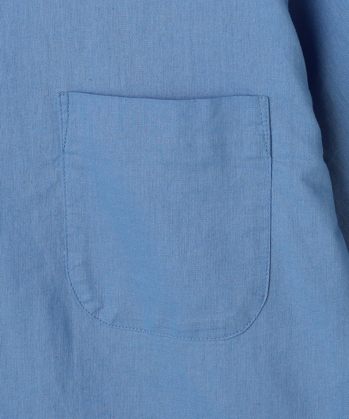 HINSON Custom cotton linen open collar short sleeve shirt 棉麻短袖襯衫