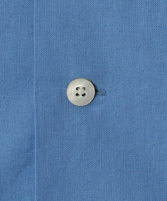 HINSON Custom cotton linen open collar short sleeve shirt 棉麻短袖襯衫