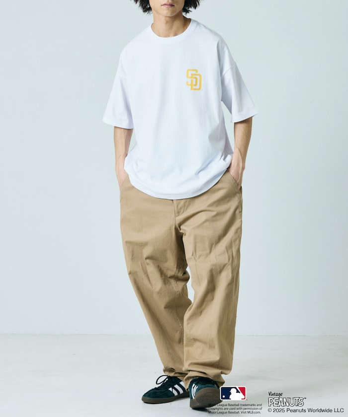 FREAK'S STORE x PEANUTS MLB Special Order Big Silhouette Back Print T-Shirt / PADRES 印花短袖T恤