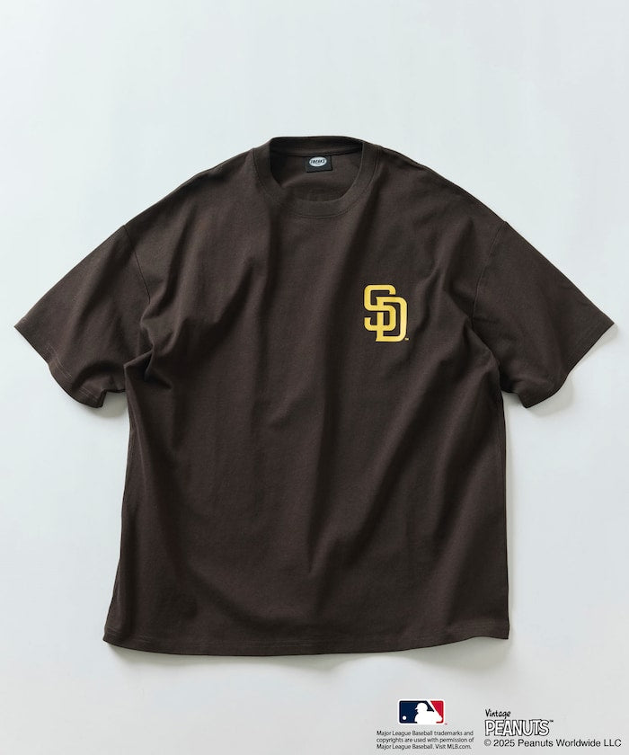 FREAK'S STORE x PEANUTS MLB Special Order Big Silhouette Back Print T-Shirt / PADRES 印花短袖T恤