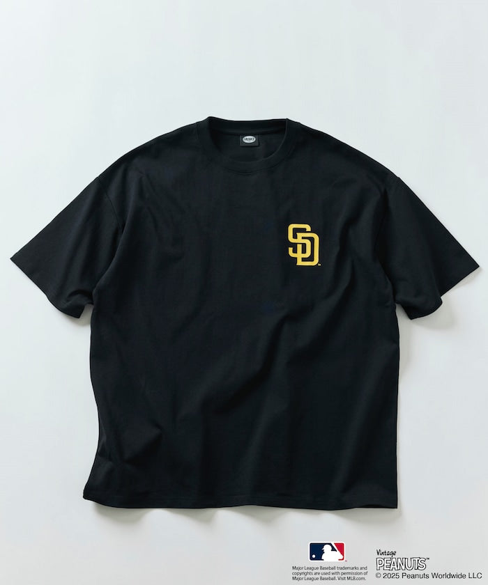 FREAK'S STORE x PEANUTS MLB Special Order Big Silhouette Back Print T-Shirt / PADRES 印花短袖T恤