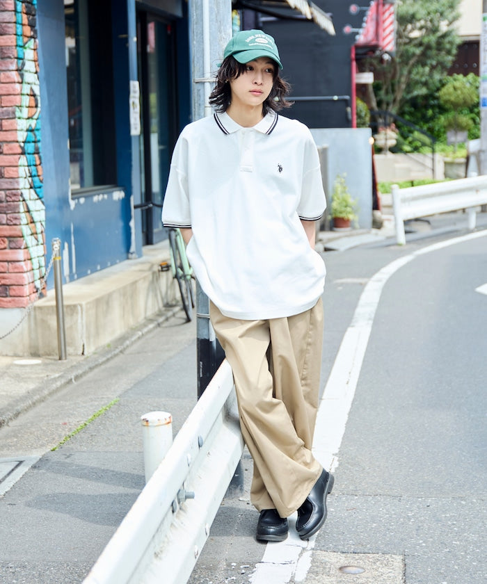 U.S. POLO ASSN. Special order pique line polo shirt 限定條紋Polo衫