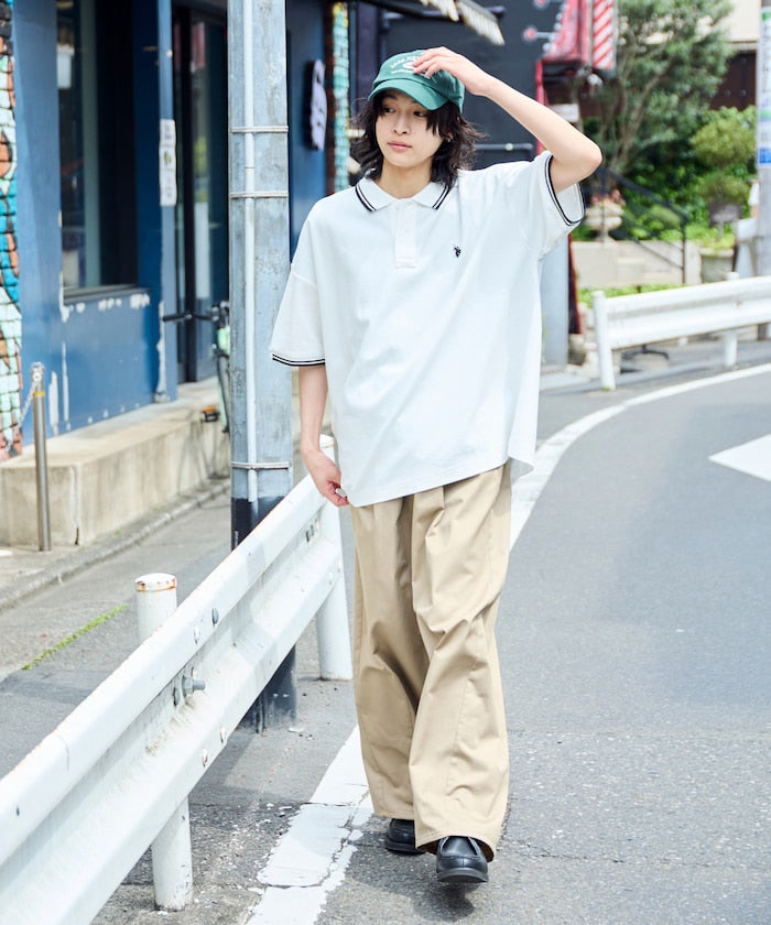 U.S. POLO ASSN. Special order pique line polo shirt 限定條紋Polo衫