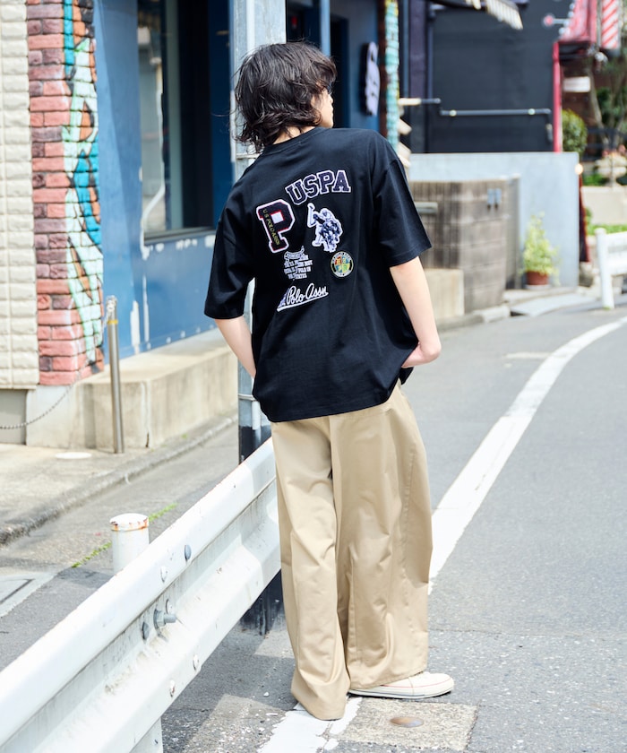 U.S. POLO ASSN. Special order patch logo embroidered T-shirt 限定標誌刺繡短袖T恤