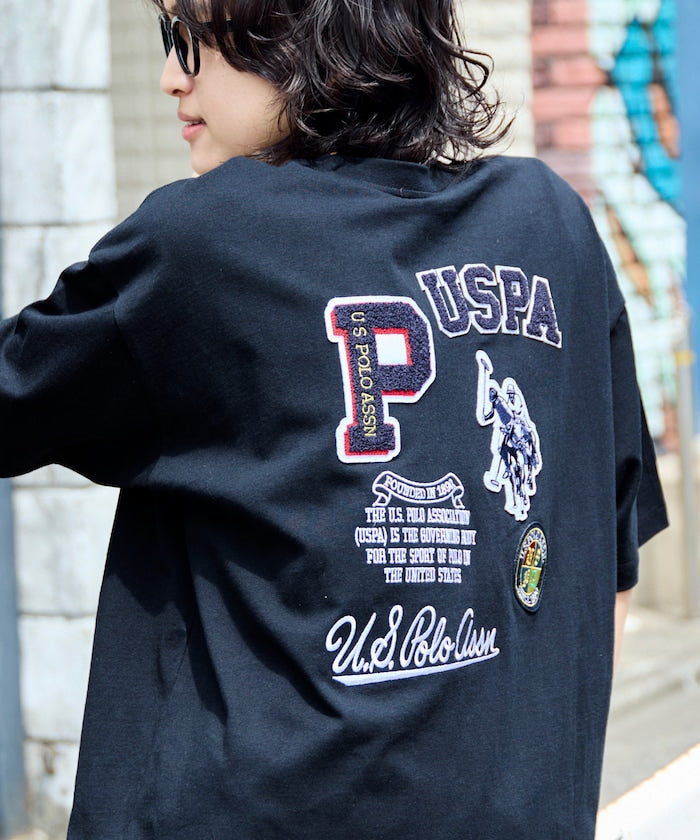 U.S. POLO ASSN. Special order patch logo embroidered T-shirt 限定標誌刺繡短袖T恤
