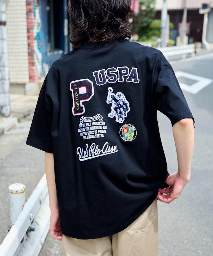 U.S. POLO ASSN. Special order patch logo embroidered T-shirt 限定標誌刺繡短袖T恤