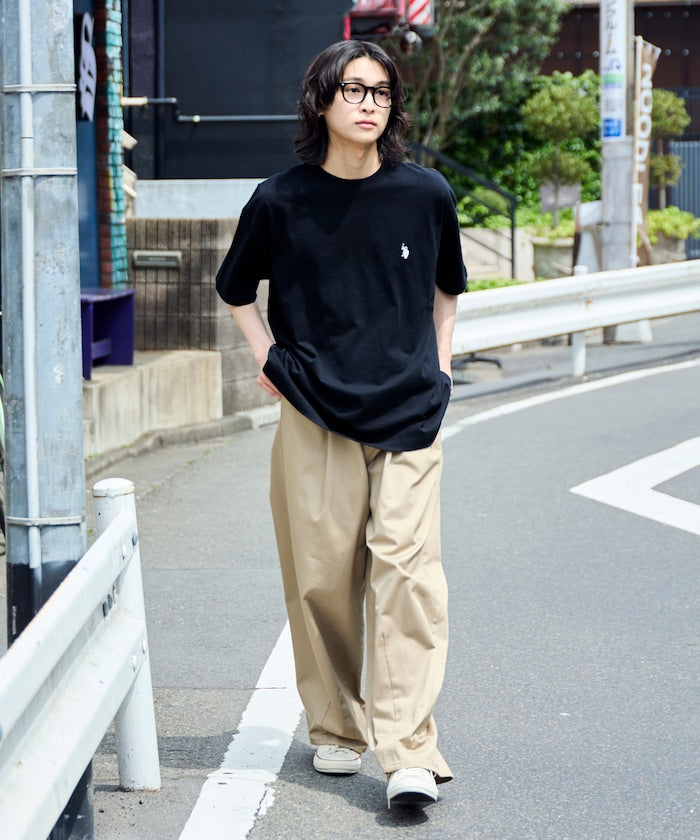 U.S. POLO ASSN. Special order patch logo embroidered T-shirt 限定標誌刺繡短袖T恤
