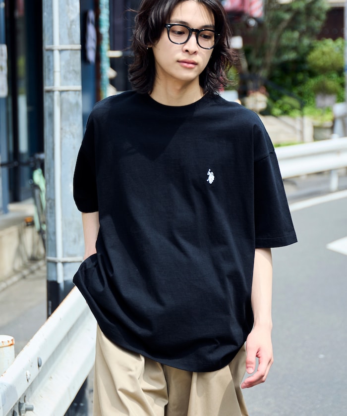 U.S. POLO ASSN. Special order patch logo embroidered T-shirt 限定標誌刺繡短袖T恤