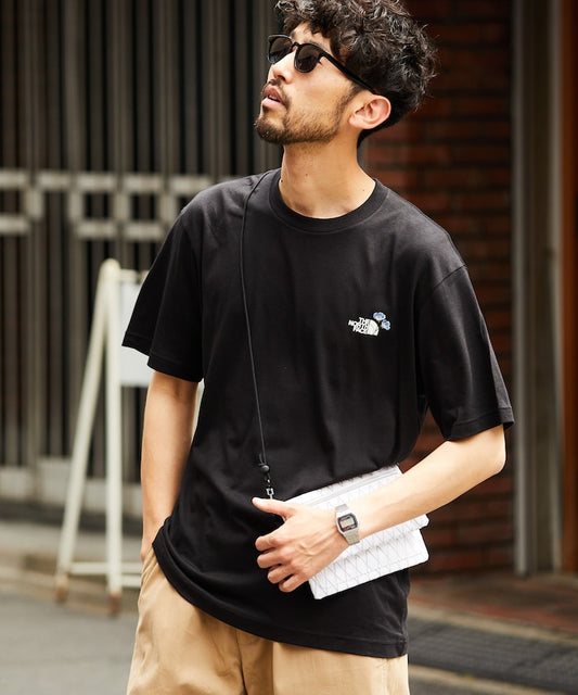 THE NORTH FACE Short Sleeve Flower Logo Tee / NT32546 刺繡LOGO短袖T恤