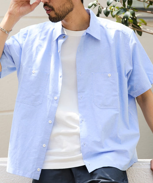 RED KAP Oxford cropped short sleeve shirt 牛津短袖襯衫