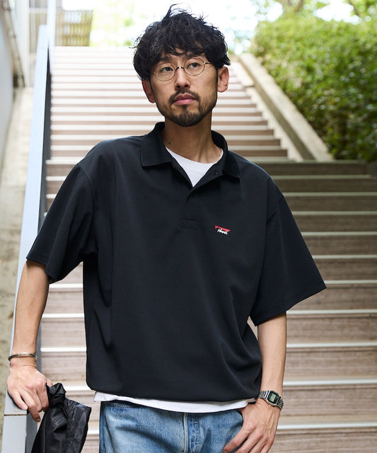 NANGA neo-PRO 排汗透氣 品牌標誌短袖Polo衫