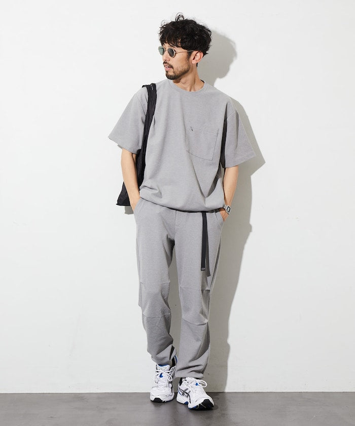 FREAK'S STORE Summer Knit relaxed fit spindle pocket t-shirt 夏季針織短袖T恤