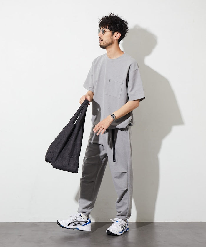 FREAK'S STORE Summer Knit relaxed fit spindle pocket t-shirt 夏季針織短袖T恤