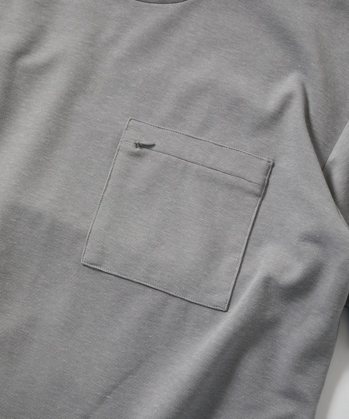FREAK'S STORE Summer Knit relaxed fit spindle pocket t-shirt 夏季針織短袖T恤