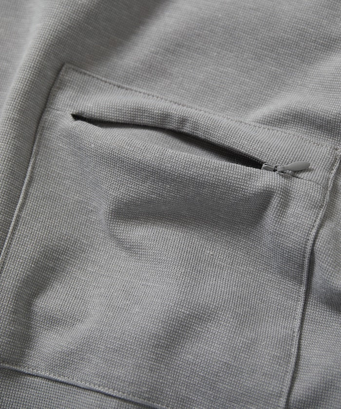 FREAK'S STORE Summer Knit relaxed fit spindle pocket t-shirt 夏季針織短袖T恤