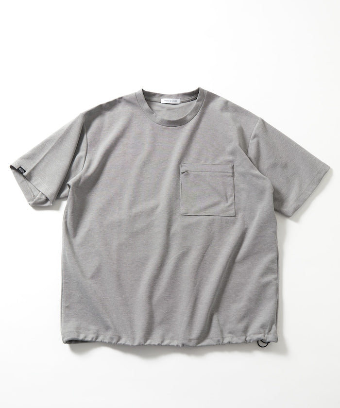 FREAK'S STORE Summer Knit relaxed fit spindle pocket t-shirt 夏季針織短袖T恤
