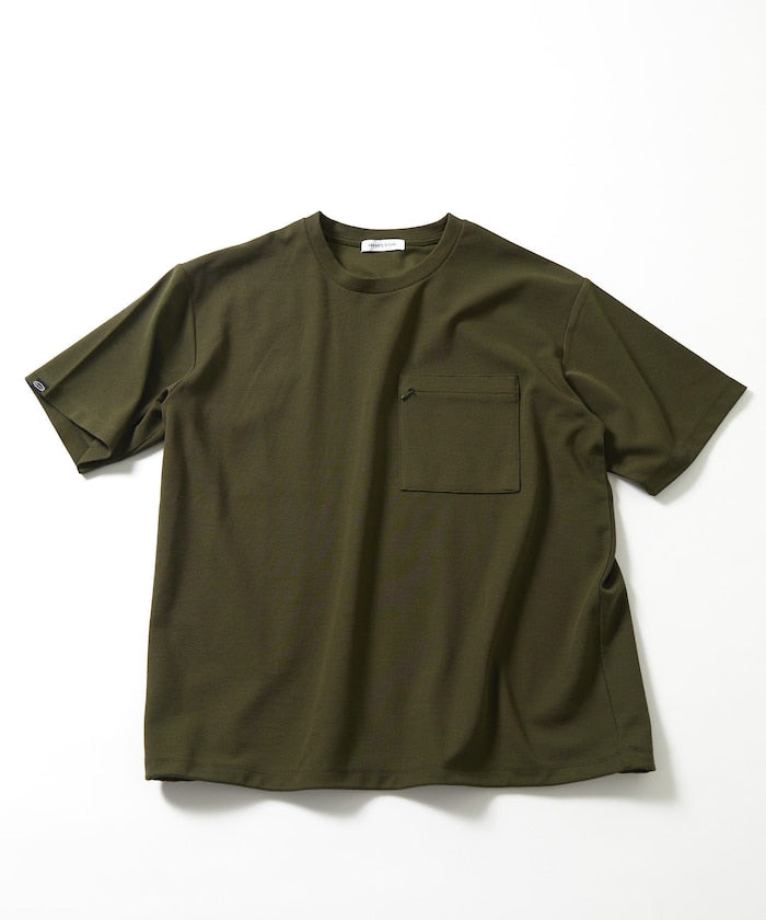 FREAK'S STORE Summer Knit relaxed fit spindle pocket t-shirt 夏季針織短袖T恤