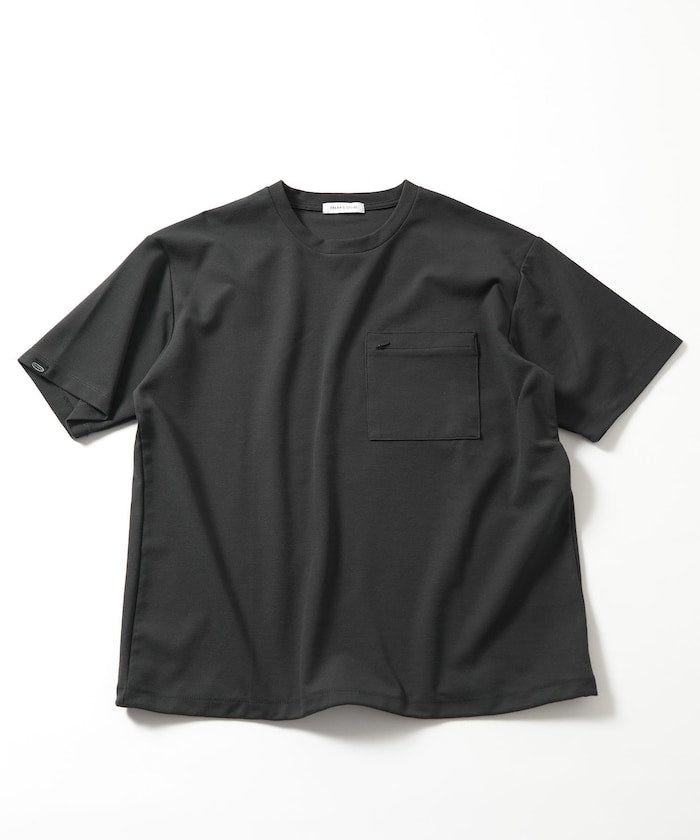FREAK'S STORE Summer Knit relaxed fit spindle pocket t-shirt 夏季針織短袖T恤