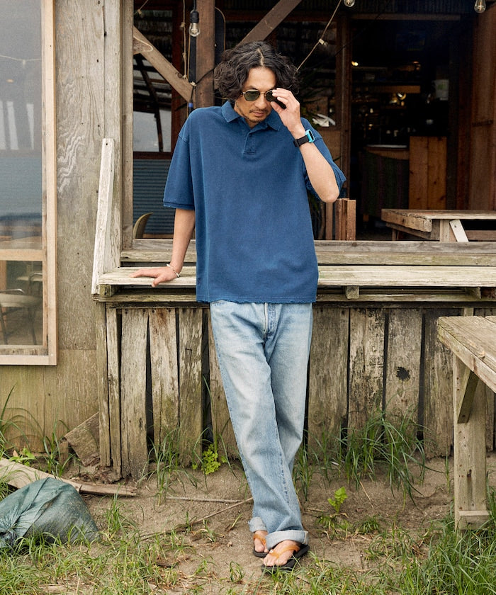 Firsthand Relaxed Distressed oversized polo shirt 復古寬版Polo衫