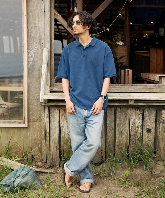 Firsthand Relaxed Distressed oversized polo shirt 復古寬版Polo衫