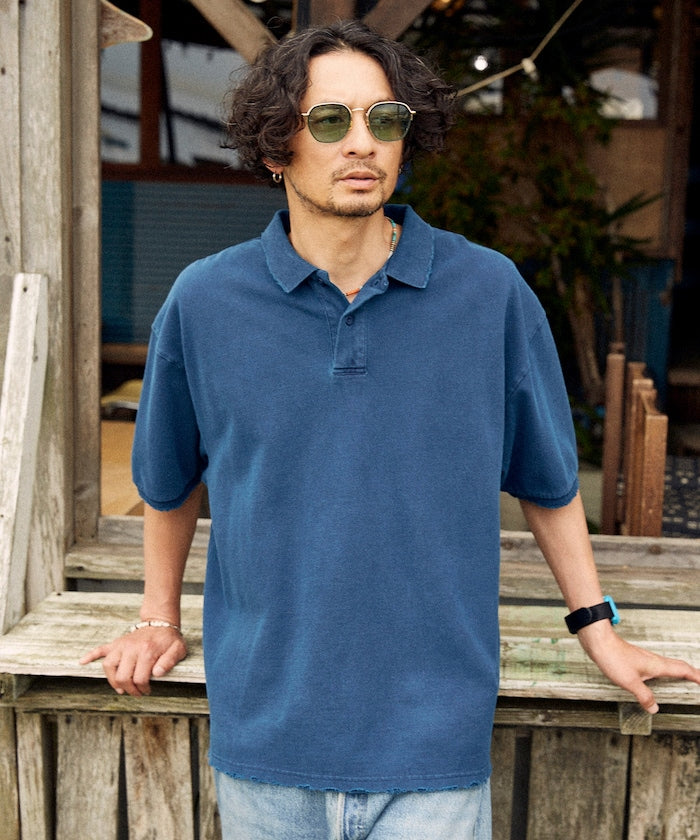 Firsthand Relaxed Distressed oversized polo shirt 復古寬版Polo衫