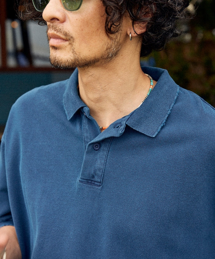 Firsthand Relaxed Distressed oversized polo shirt 復古寬版Polo衫