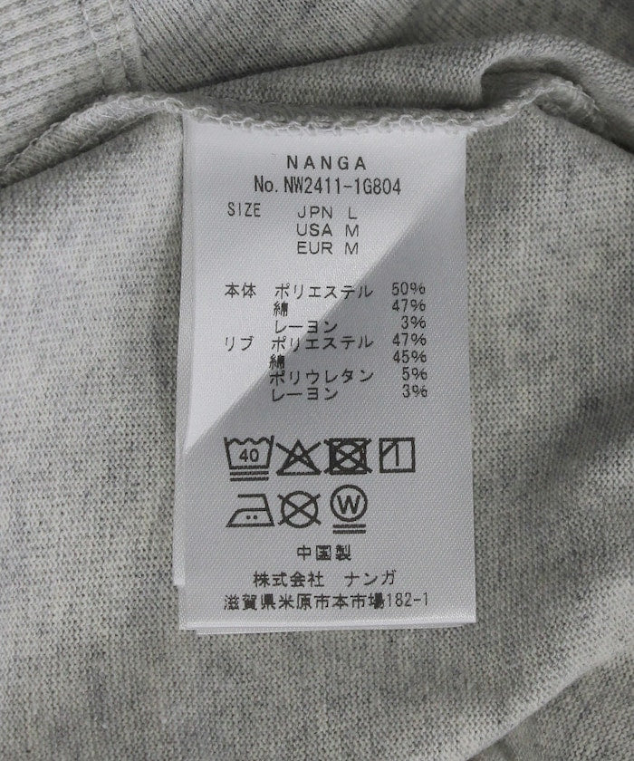 NANGA ECO HYBRID BOX LOGO EMBROIDERY TEE 簡約LOGO短袖T恤