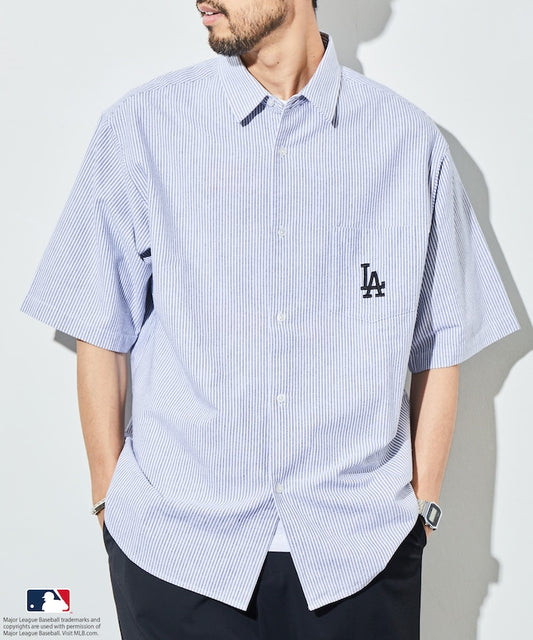 FREAK'S STORE MLB Major League Baseball Oxford shirt 短袖牛津襯衫