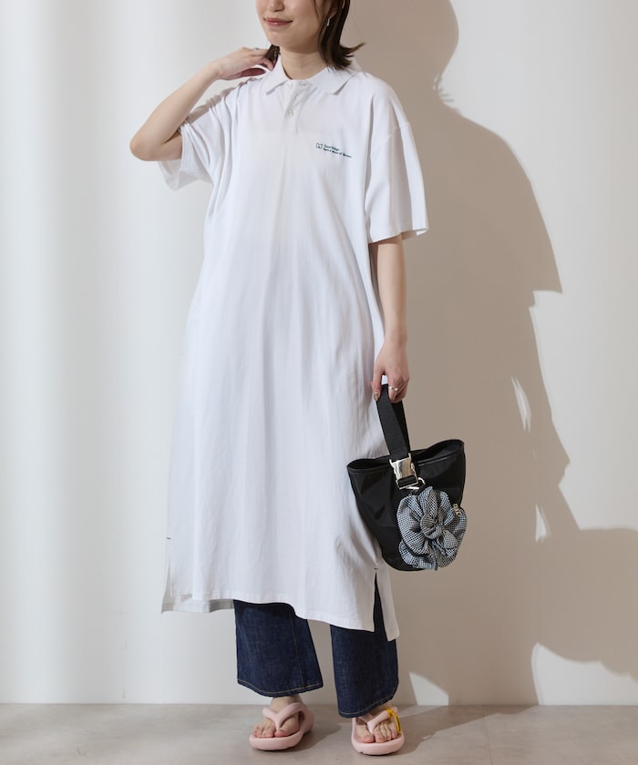 MA Firsthand BASIC LOGO POLO ONEPIECE 刺繡短袖Polo連衣裙