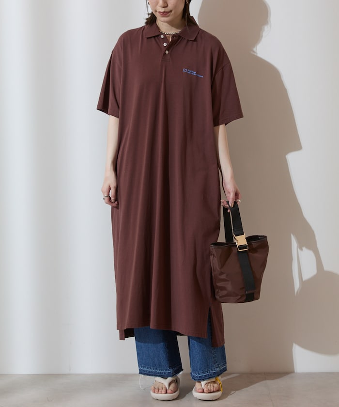 MA Firsthand BASIC LOGO POLO ONEPIECE 刺繡短袖Polo連衣裙