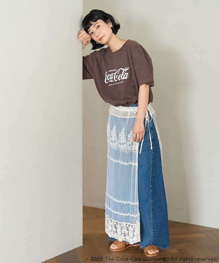 FREAK'S STORE Coca-Cola Logo T-shirt 印花短袖T恤
