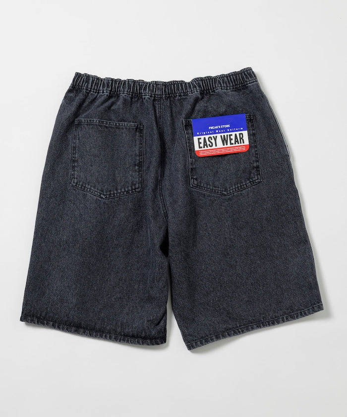 FREAK'S STORE Relaxed fit denim easy Pants 寬版休閑牛仔短褲