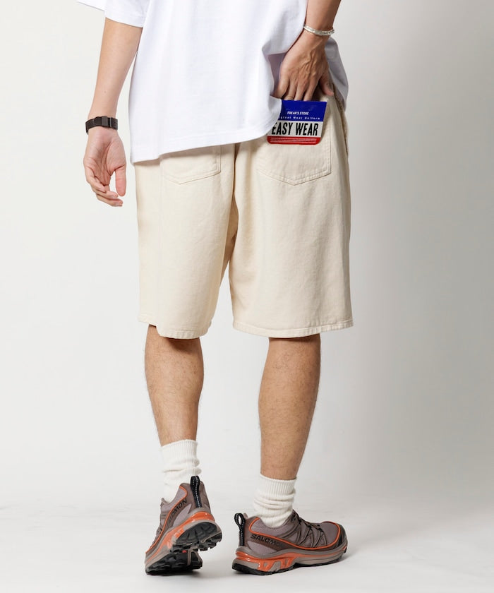 FREAK'S STORE Relaxed fit denim easy Pants 寬版休閑牛仔短褲