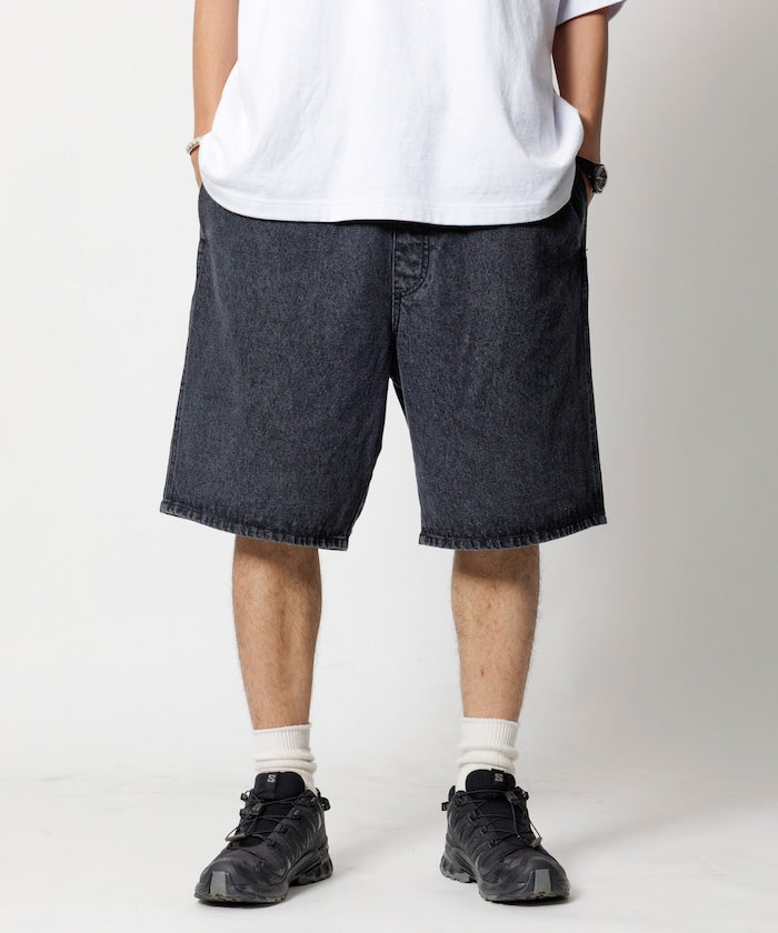 FREAK'S STORE Relaxed fit denim easy Pants 寬版休閑牛仔短褲