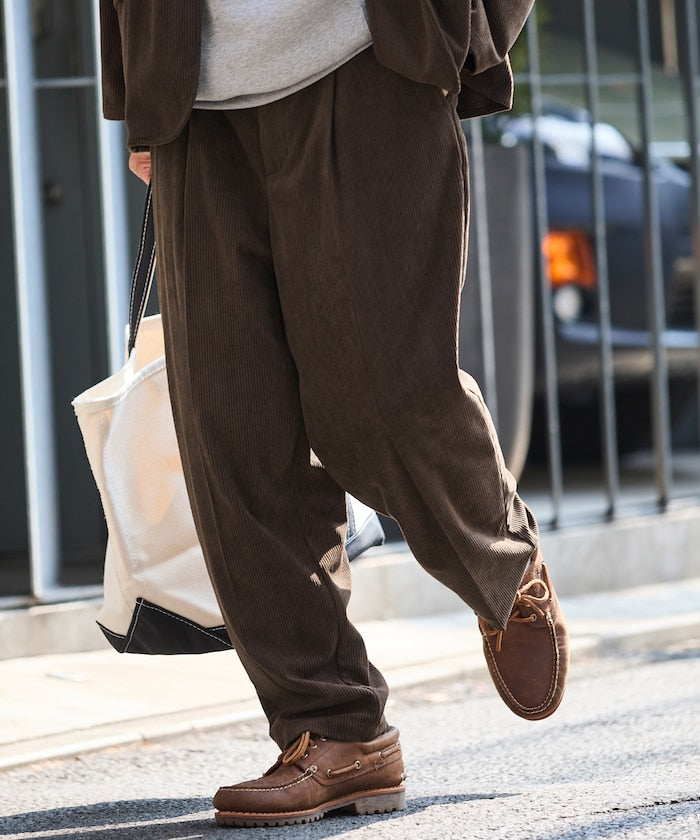 FREAK'S STORE Relax Fit Corduroy Setup 寬版燈芯絨套裝(西裝外套+長褲)