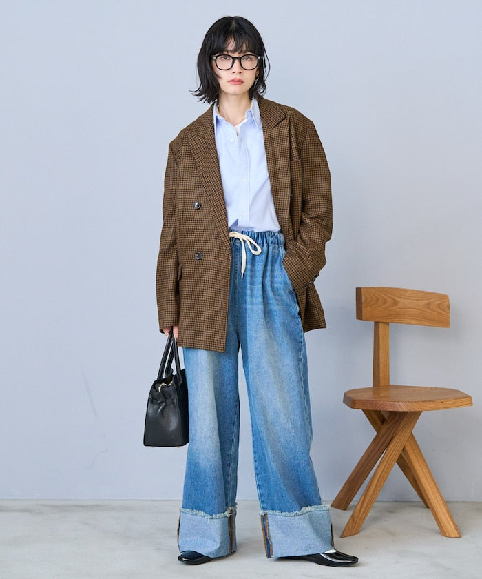 FREAK'S STORE 限定 水洗捲邊休閒牛仔褲