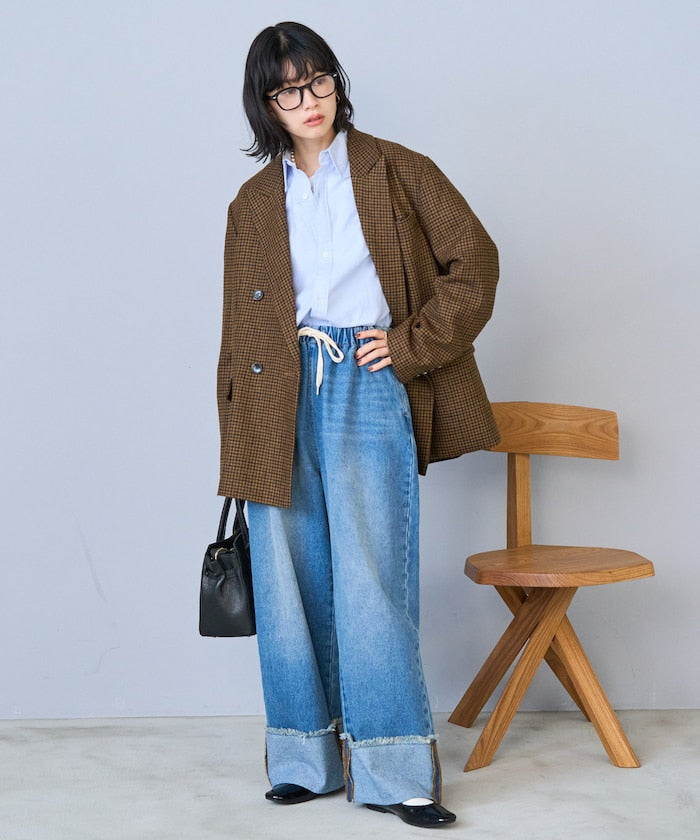FREAK'S STORE 限定 水洗捲邊休閒牛仔褲
