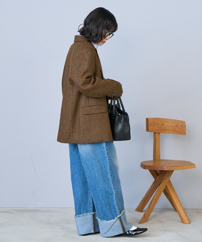 FREAK'S STORE 限定 水洗捲邊休閒牛仔褲