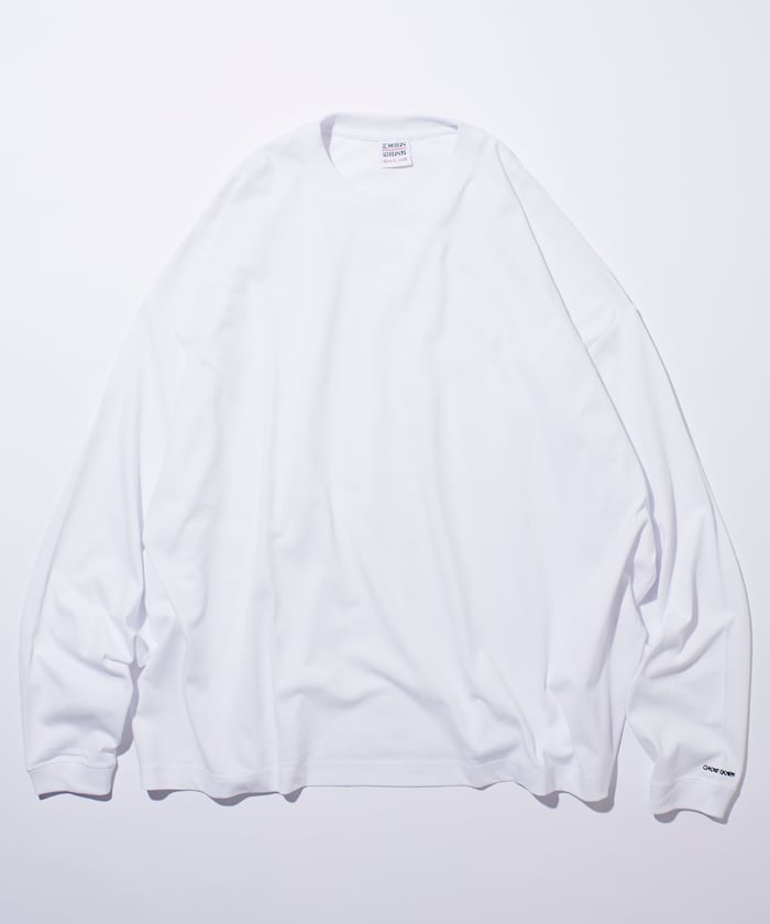 FREAK'S STORE X CHOW DOWN Wide silhouette crew neck long sleeve T-shirt 寬版刺繡長袖上衣
