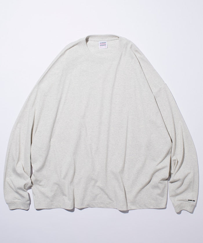 FREAK'S STORE X CHOW DOWN Wide silhouette crew neck long sleeve T-shirt 寬版刺繡長袖上衣