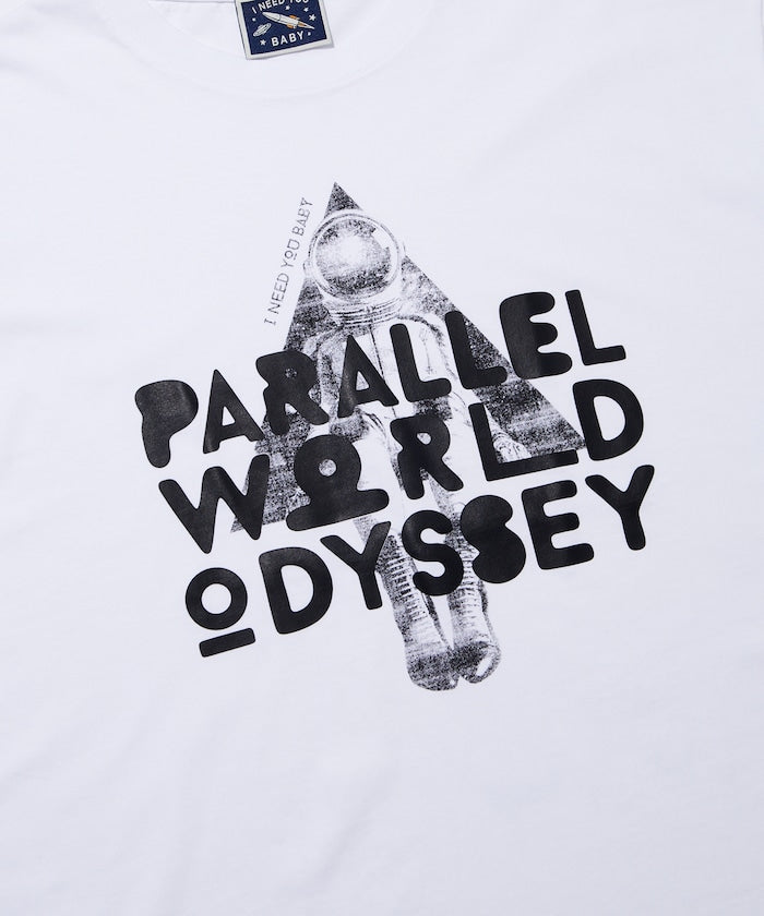 I Need You Baby アイニーヂューベイべー PARALLEL WORLD ODYSSEY Triangle Logo TEE 印花短袖T恤