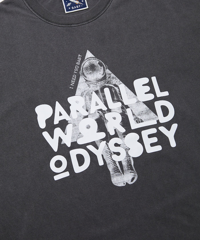 I Need You Baby アイニーヂューベイべー PARALLEL WORLD ODYSSEY Triangle Logo TEE 印花短袖T恤
