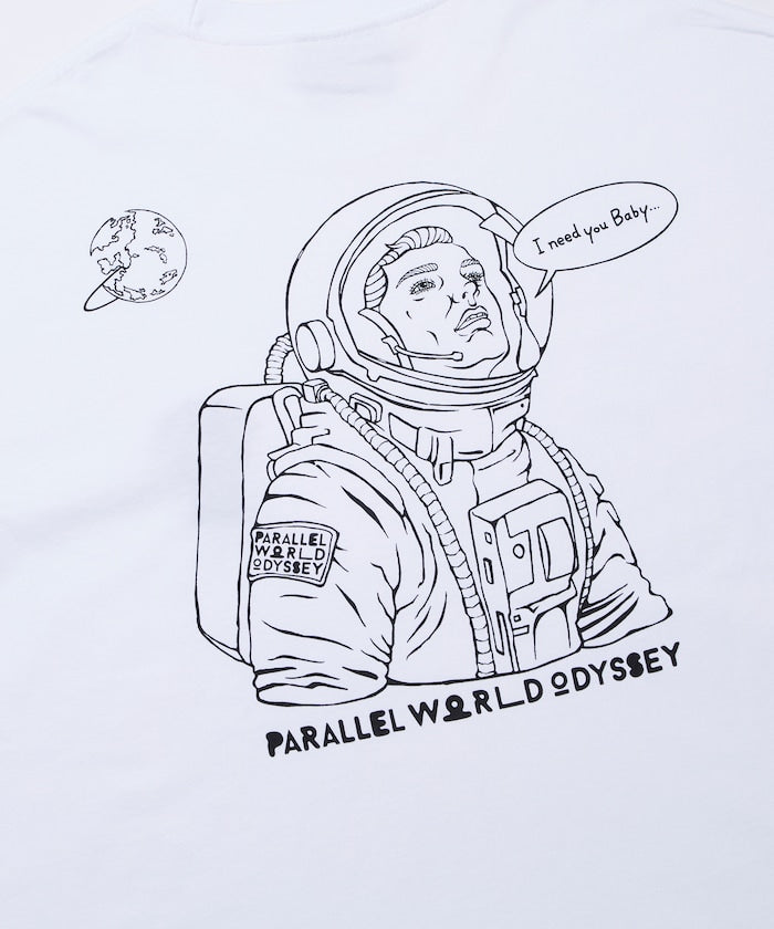 I Need You Baby アイニーヂューベイべー PARALLEL WORLD ODYSSEY ASTROMAN TEE 印花短袖T恤