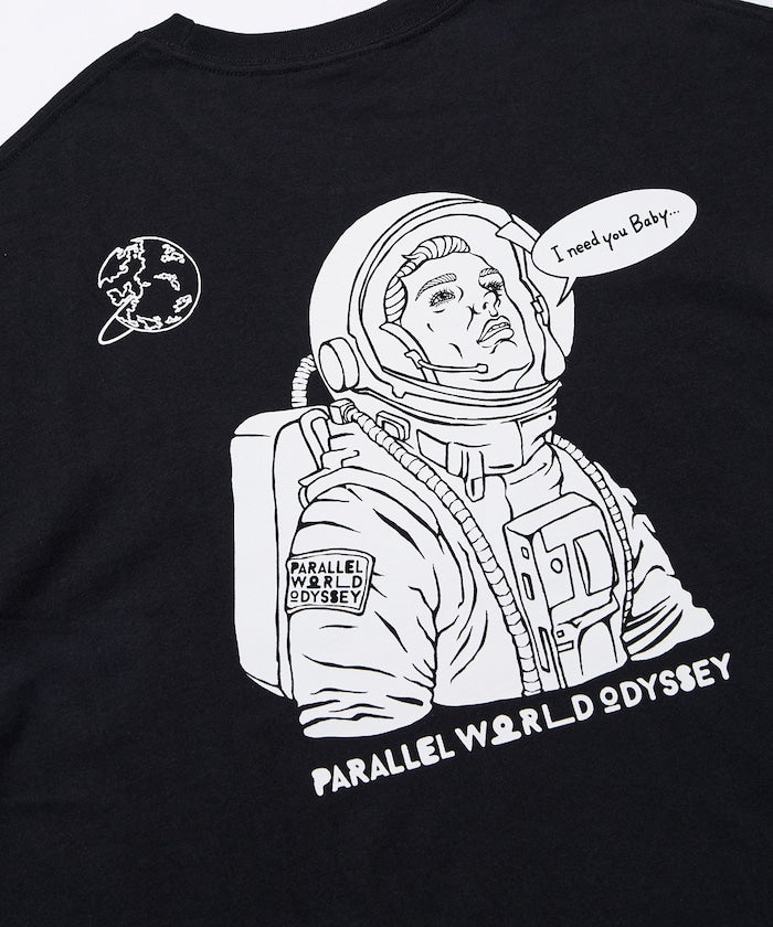 I Need You Baby アイニーヂューベイべー PARALLEL WORLD ODYSSEY ASTROMAN TEE 印花短袖T恤