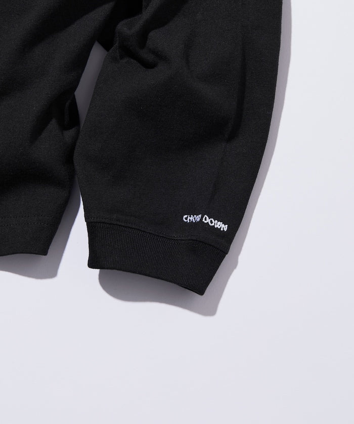 FREAK'S STORE X CHOW DOWN Wide silhouette crew neck long sleeve T-shirt 寬版刺繡長袖上衣