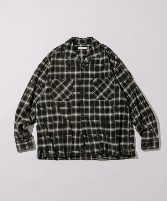 FREAK'S STORE 開襟長袖格紋襯衫
