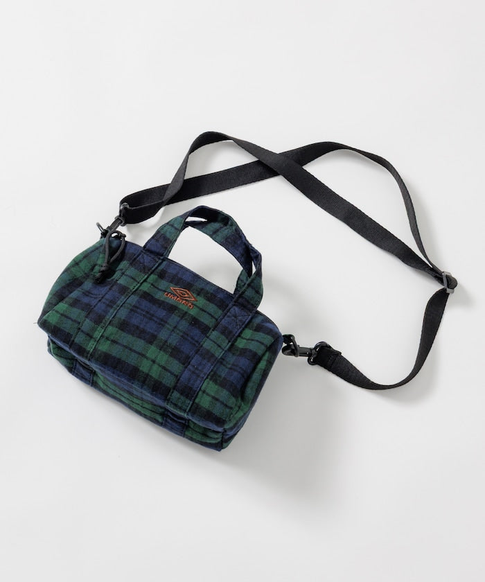 FREAK'S STORE x UMBRO flannel Mini Boston Bag 格紋迷你波士頓包