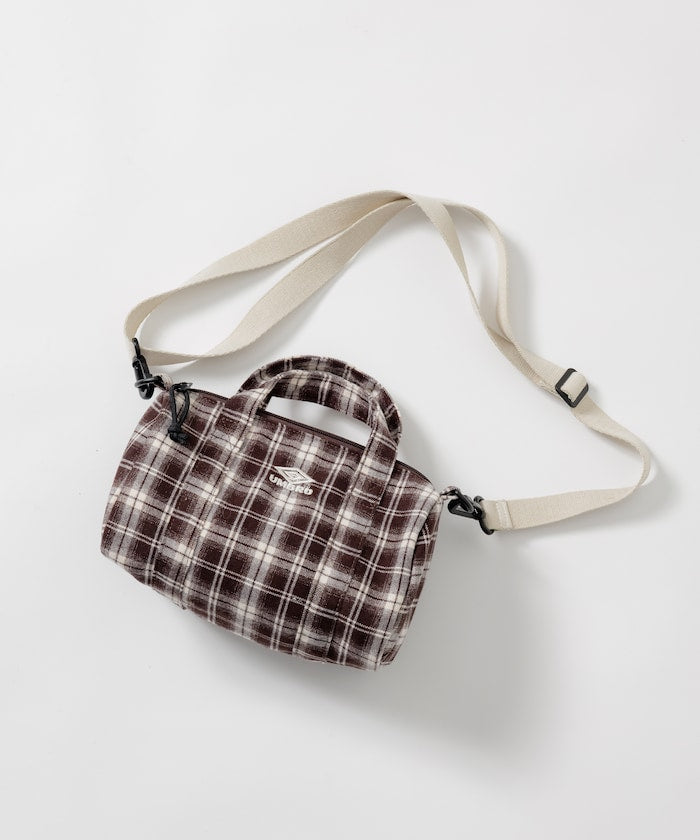 FREAK'S STORE x UMBRO flannel Mini Boston Bag 格紋迷你波士頓包