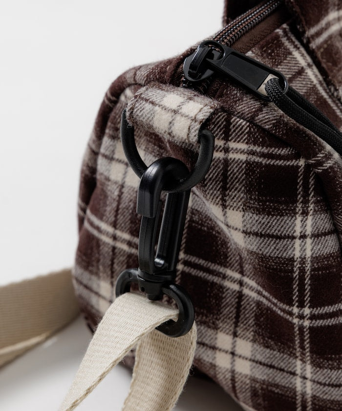 FREAK'S STORE x UMBRO flannel Mini Boston Bag 格紋迷你波士頓包